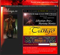 Milonga.ro website